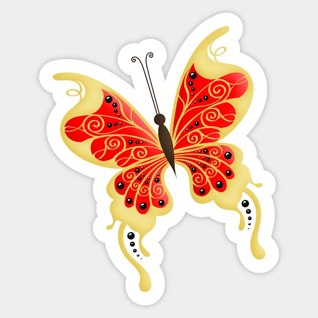 Mother Butterfly Sticker by Samr Shop